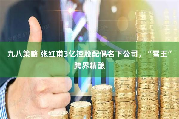 九八策略 张红甫3亿控股配偶名下公司，“雪王”跨界精酿