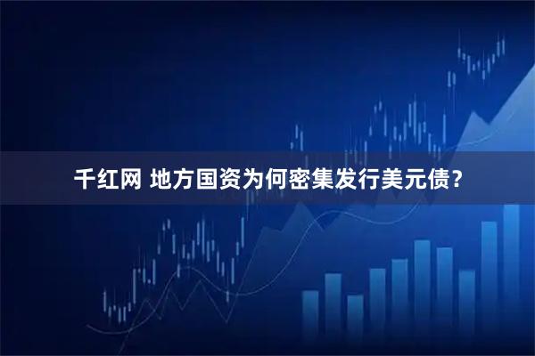 千红网 地方国资为何密集发行美元债？